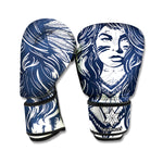 Tribal Native Indian Girl Print Boxing Gloves