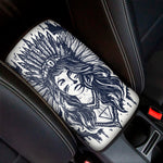 Tribal Native Indian Girl Print Car Center Console Cover