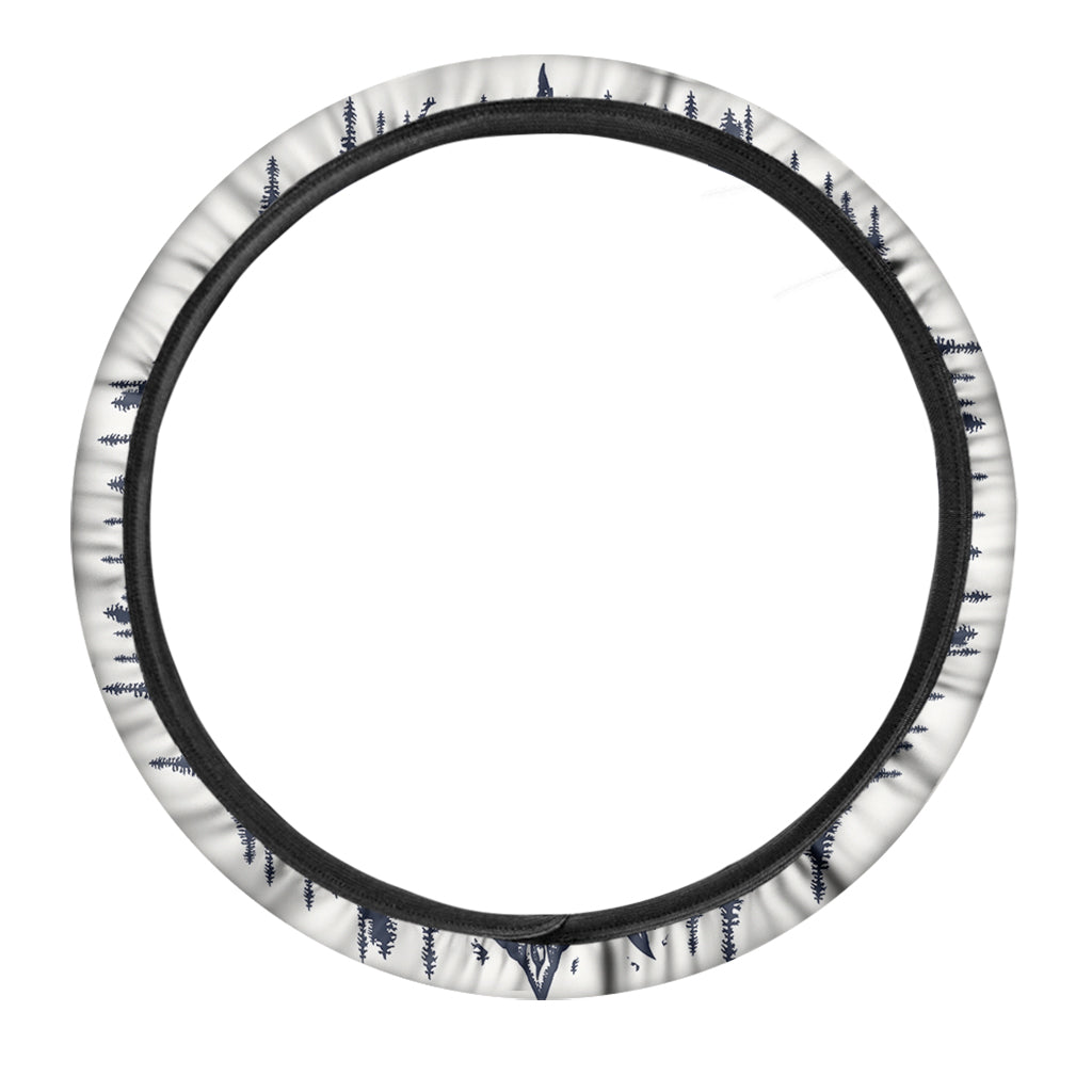 Tribal Native Indian Girl Print Car Steering Wheel Cover