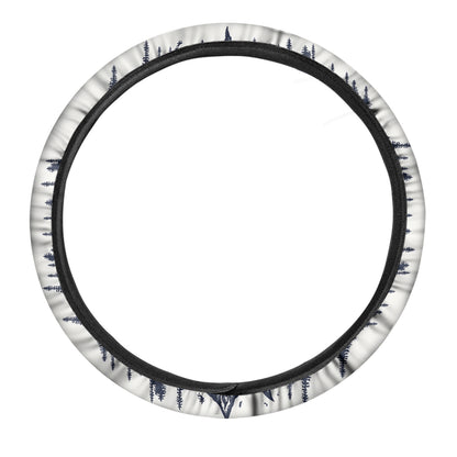 Tribal Native Indian Girl Print Car Steering Wheel Cover