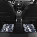 Tribal Native Indian Girl Print Front and Back Car Floor Mats