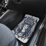 Tribal Native Indian Girl Print Front and Back Car Floor Mats