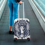 Tribal Native Indian Girl Print Luggage Cover