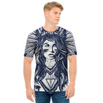 Tribal Native Indian Girl Print Men's T-Shirt