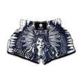 Tribal Native Indian Girl Print Muay Thai Boxing Shorts