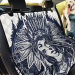 Tribal Native Indian Girl Print Pet Car Back Seat Cover