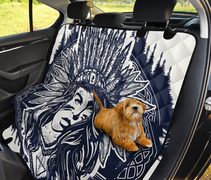 Tribal Native Indian Girl Print Pet Car Back Seat Cover