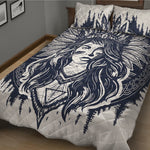 Tribal Native Indian Girl Print Quilt Bed Set