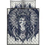 Tribal Native Indian Girl Print Quilt Bed Set