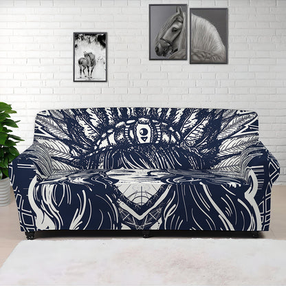Tribal Native Indian Girl Print Sofa Cover