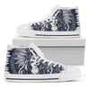 Tribal Native Indian Girl Print White High Top Shoes