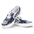 Tribal Native Indian Girl Print White Slip On Sneakers