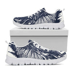 Tribal Native Indian Girl Print White Sneakers