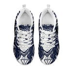 Tribal Native Indian Girl Print White Sneakers