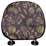 Tribal Native Indian Pattern Print Car Headrest Covers