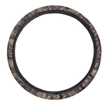 Tribal Native Indian Pattern Print Car Steering Wheel Cover