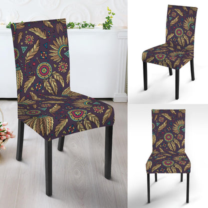 Tribal Native Indian Pattern Print Dining Chair Slipcover