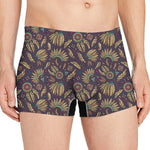 Tribal Native Indian Pattern Print Men's Boxer Briefs