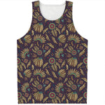 Tribal Native Indian Pattern Print Men's Tank Top