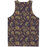 Tribal Native Indian Pattern Print Men's Tank Top