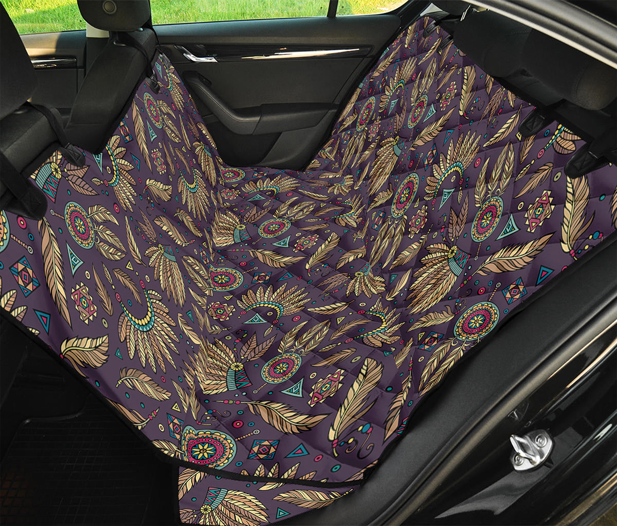 Tribal Native Indian Pattern Print Pet Car Back Seat Cover