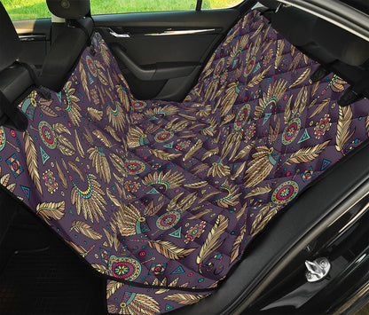 Tribal Native Indian Pattern Print Pet Car Back Seat Cover