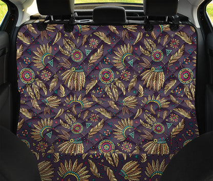 Tribal Native Indian Pattern Print Pet Car Back Seat Cover