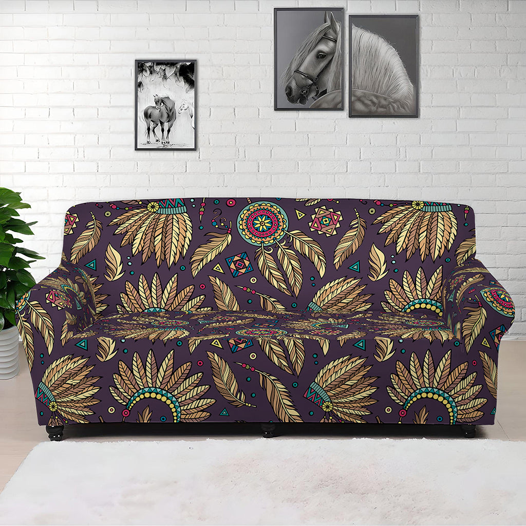 Tribal Native Indian Pattern Print Sofa Cover