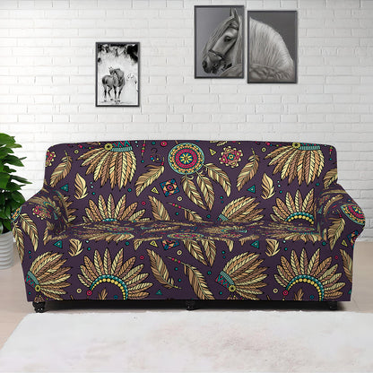 Tribal Native Indian Pattern Print Sofa Cover