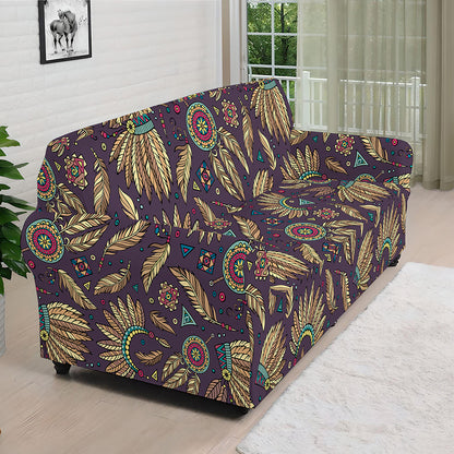 Tribal Native Indian Pattern Print Sofa Cover