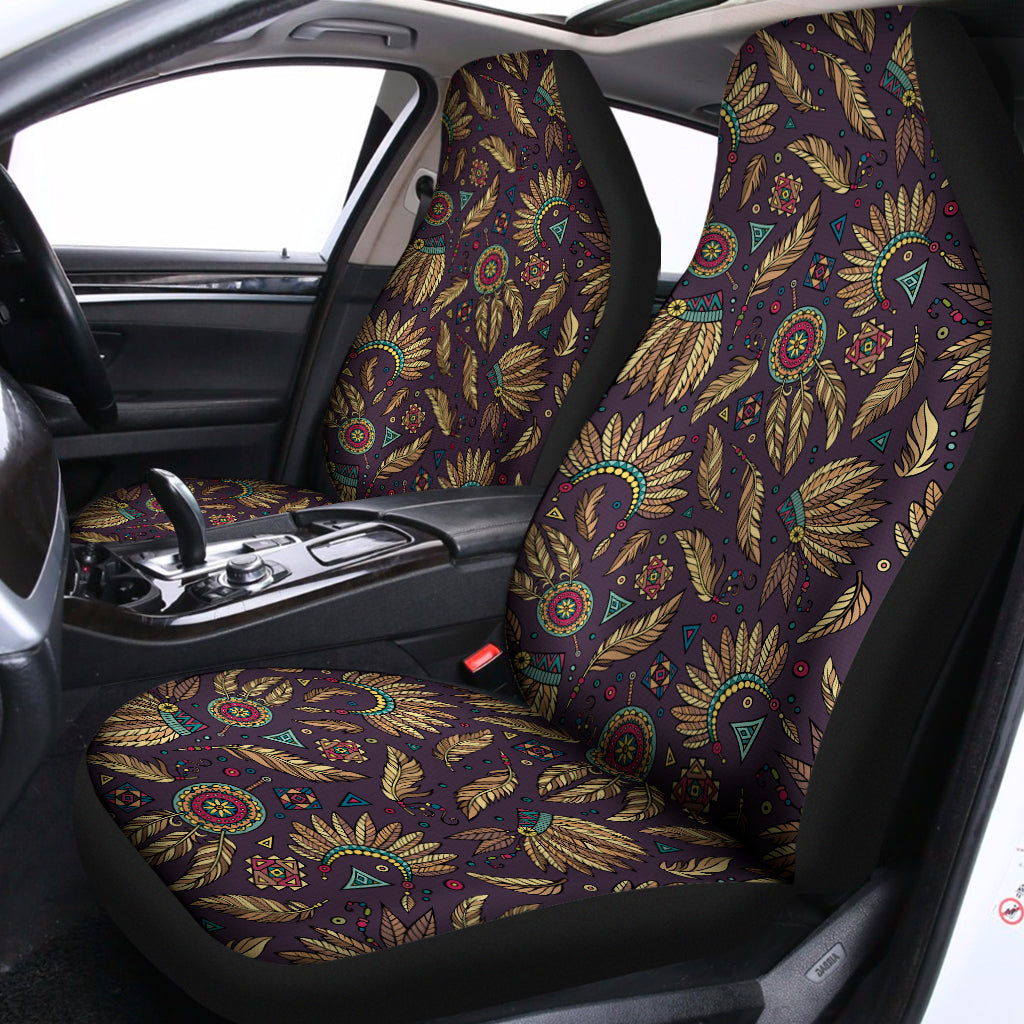 Tribal Native Indian Pattern Print Universal Fit Car Seat Covers
