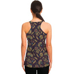 Tribal Native Indian Pattern Print Women's Racerback Tank Top