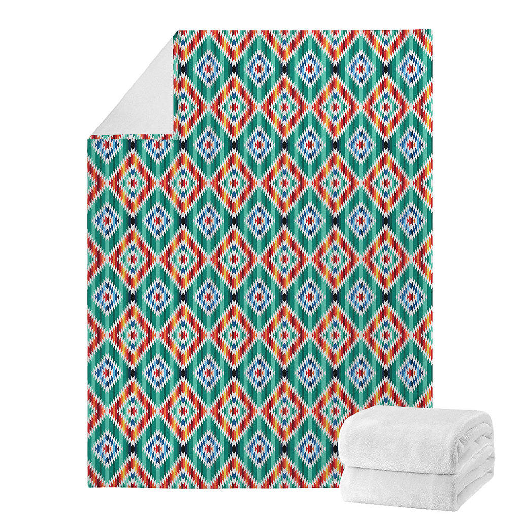 Tribal Navajo Pattern Print Blanket