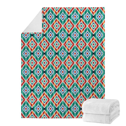Tribal Navajo Pattern Print Blanket