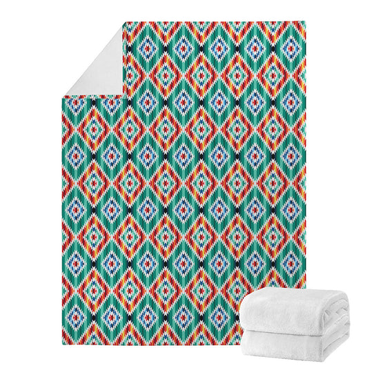 Tribal Navajo Pattern Print Blanket