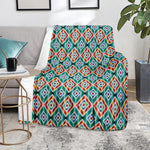 Tribal Navajo Pattern Print Blanket