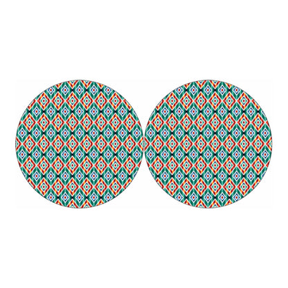 Tribal Navajo Pattern Print Car Coasters