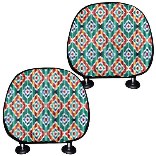 Tribal Navajo Pattern Print Car Headrest Covers