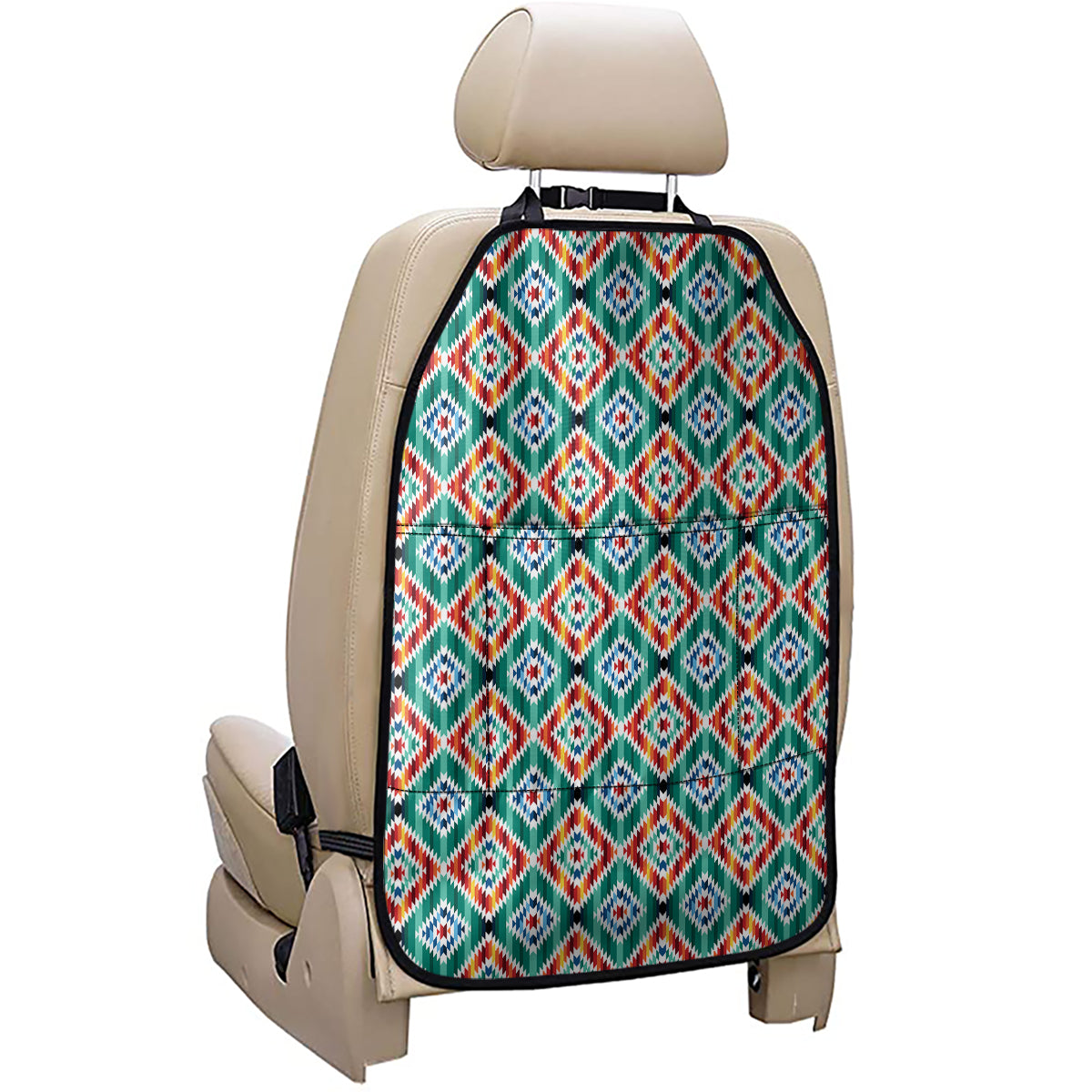 Tribal Navajo Pattern Print Car Seat Organizers