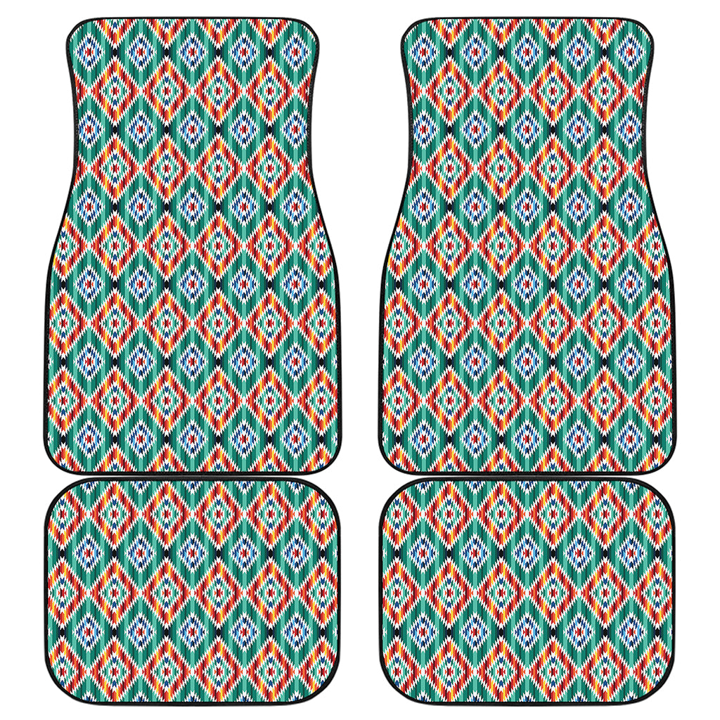 Tribal Navajo Pattern Print Front and Back Car Floor Mats