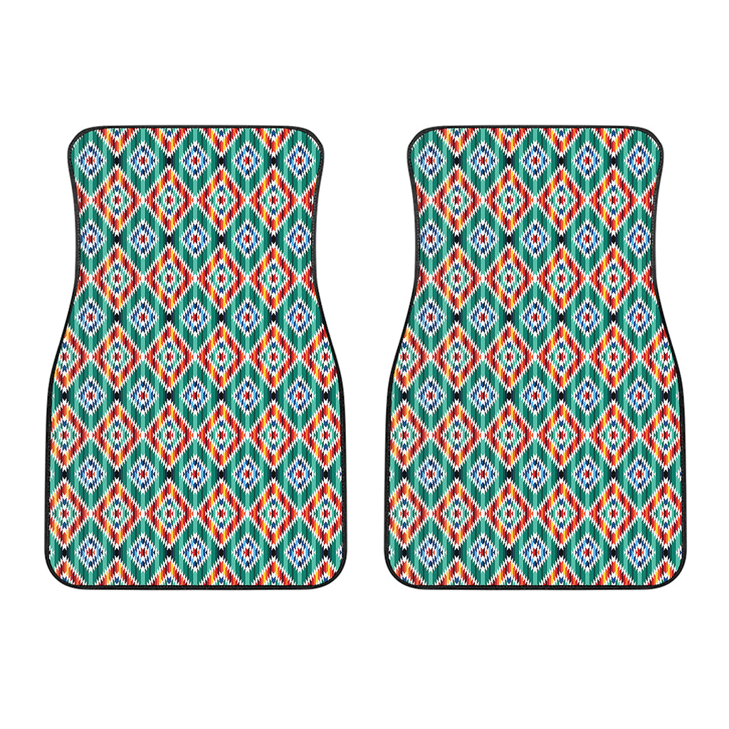 Tribal Navajo Pattern Print Front Car Floor Mats