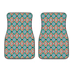 Tribal Navajo Pattern Print Front Car Floor Mats