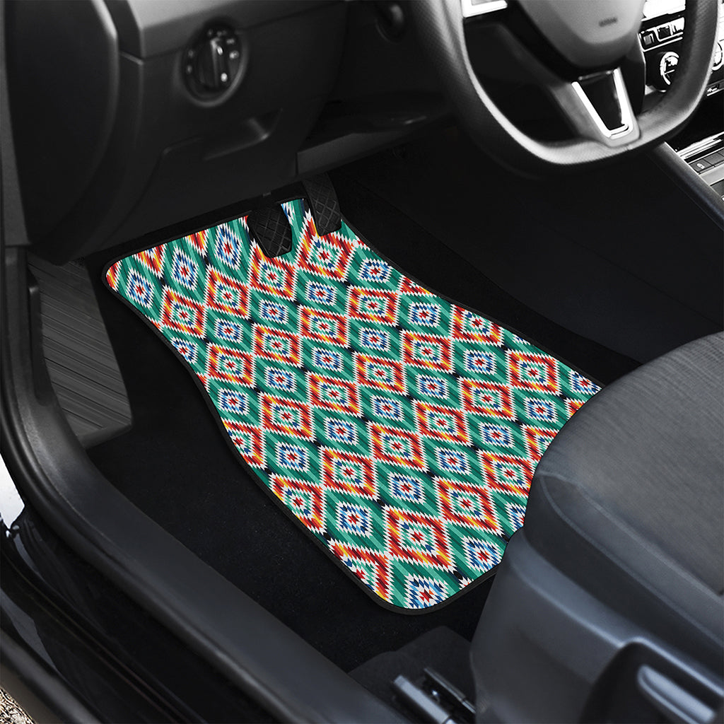 Tribal Navajo Pattern Print Front Car Floor Mats