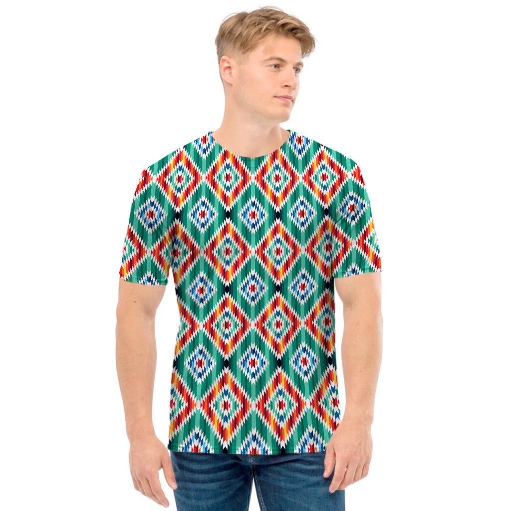 Tribal Navajo Pattern Print Men's T-Shirt