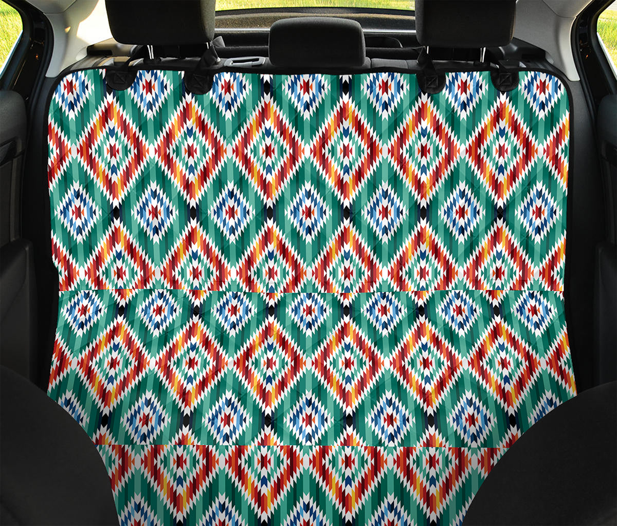Tribal Navajo Pattern Print Pet Car Back Seat Cover