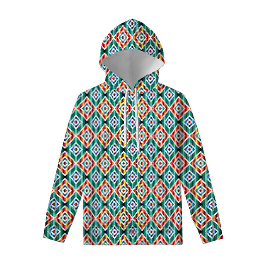Tribal Navajo Pattern Print Pullover Hoodie