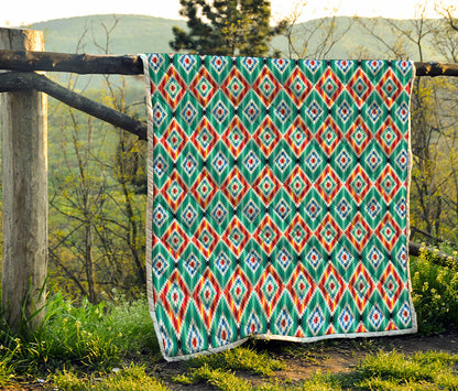 Tribal Navajo Pattern Print Quilt
