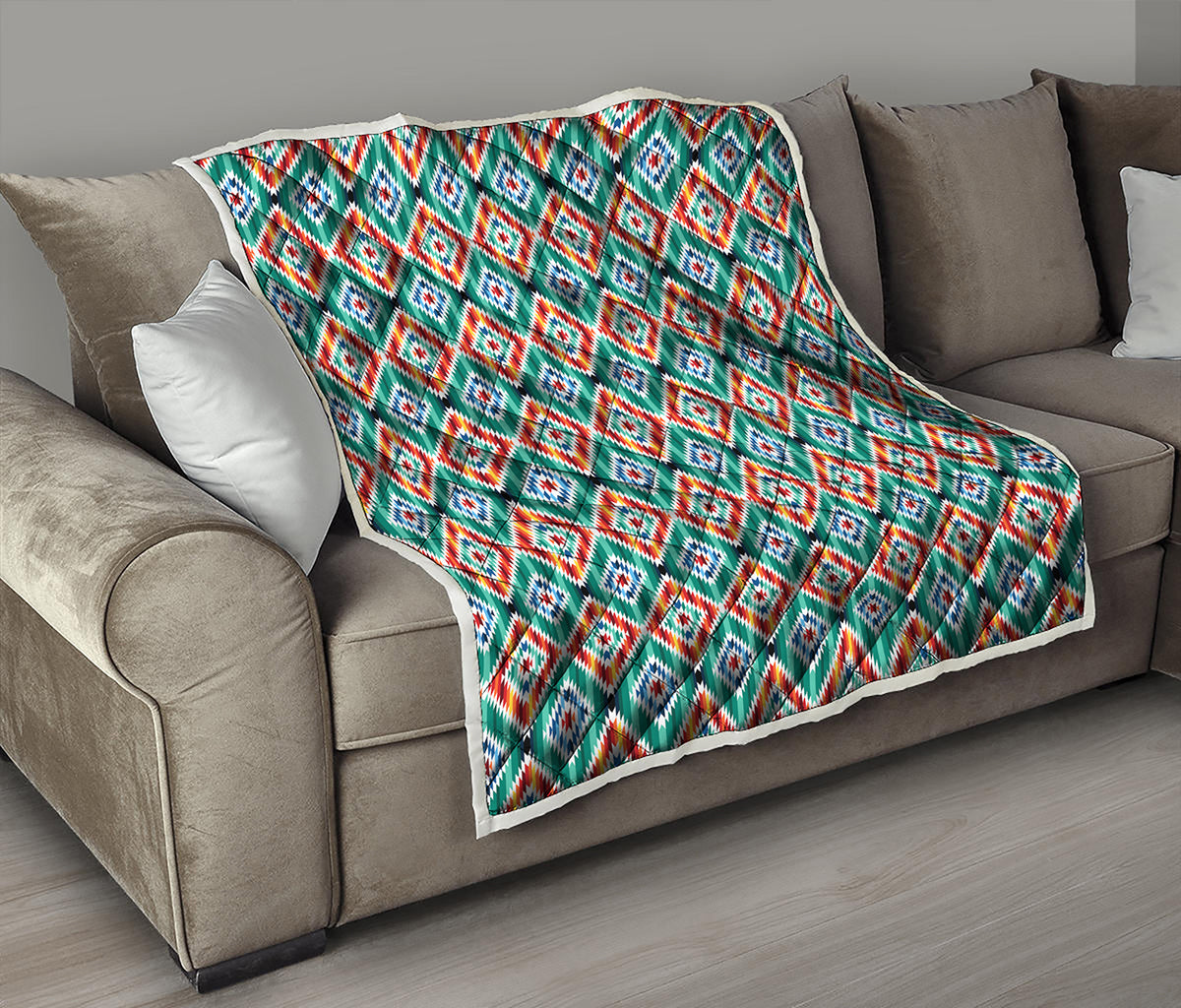Tribal Navajo Pattern Print Quilt