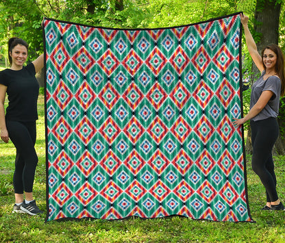 Tribal Navajo Pattern Print Quilt