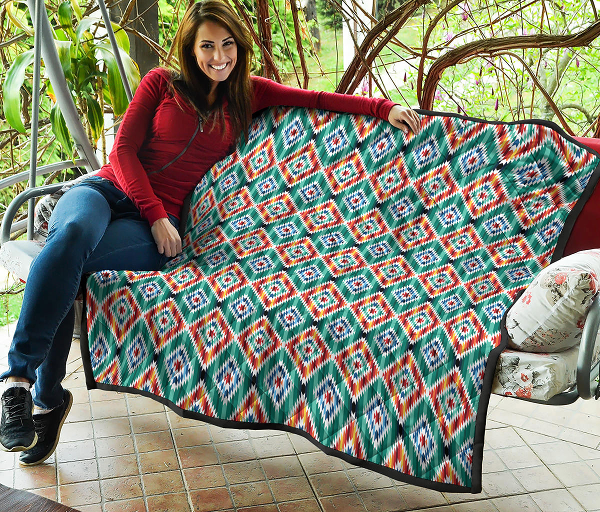 Tribal Navajo Pattern Print Quilt